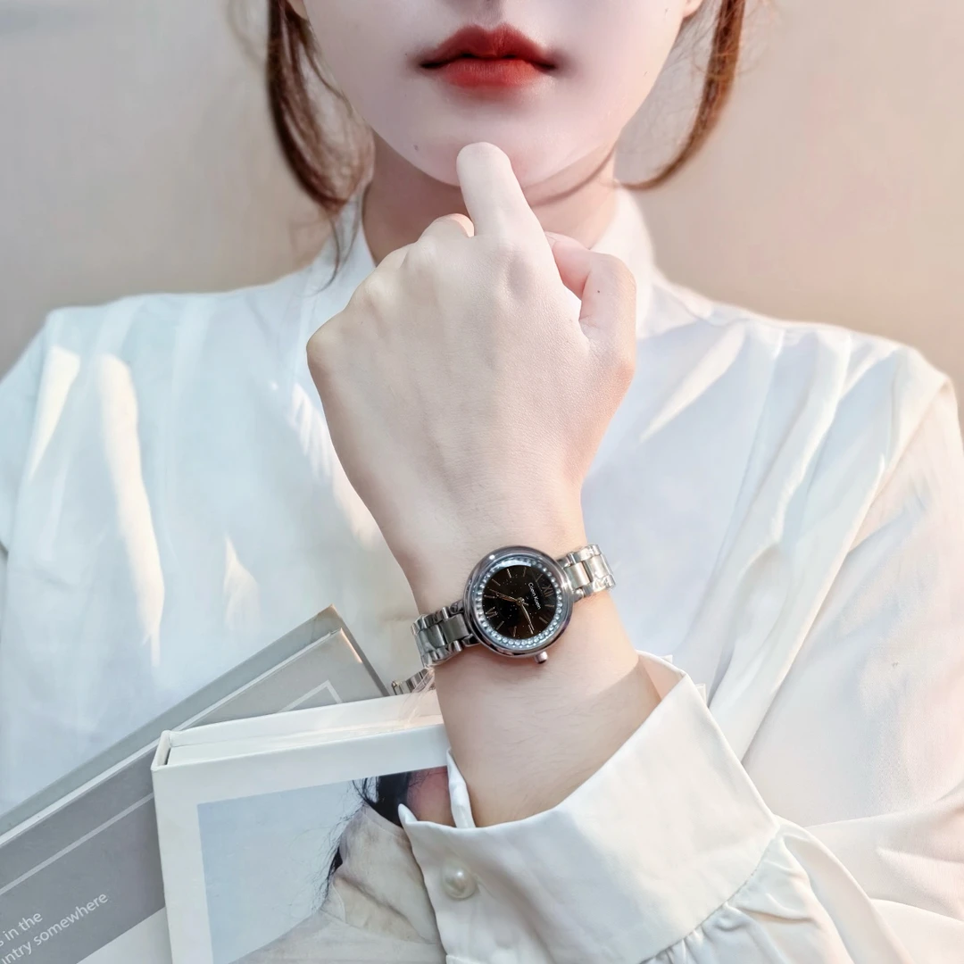 Coein Koein【官方正版】CK1988满天星辰高级气质镶钻手表女士腕表