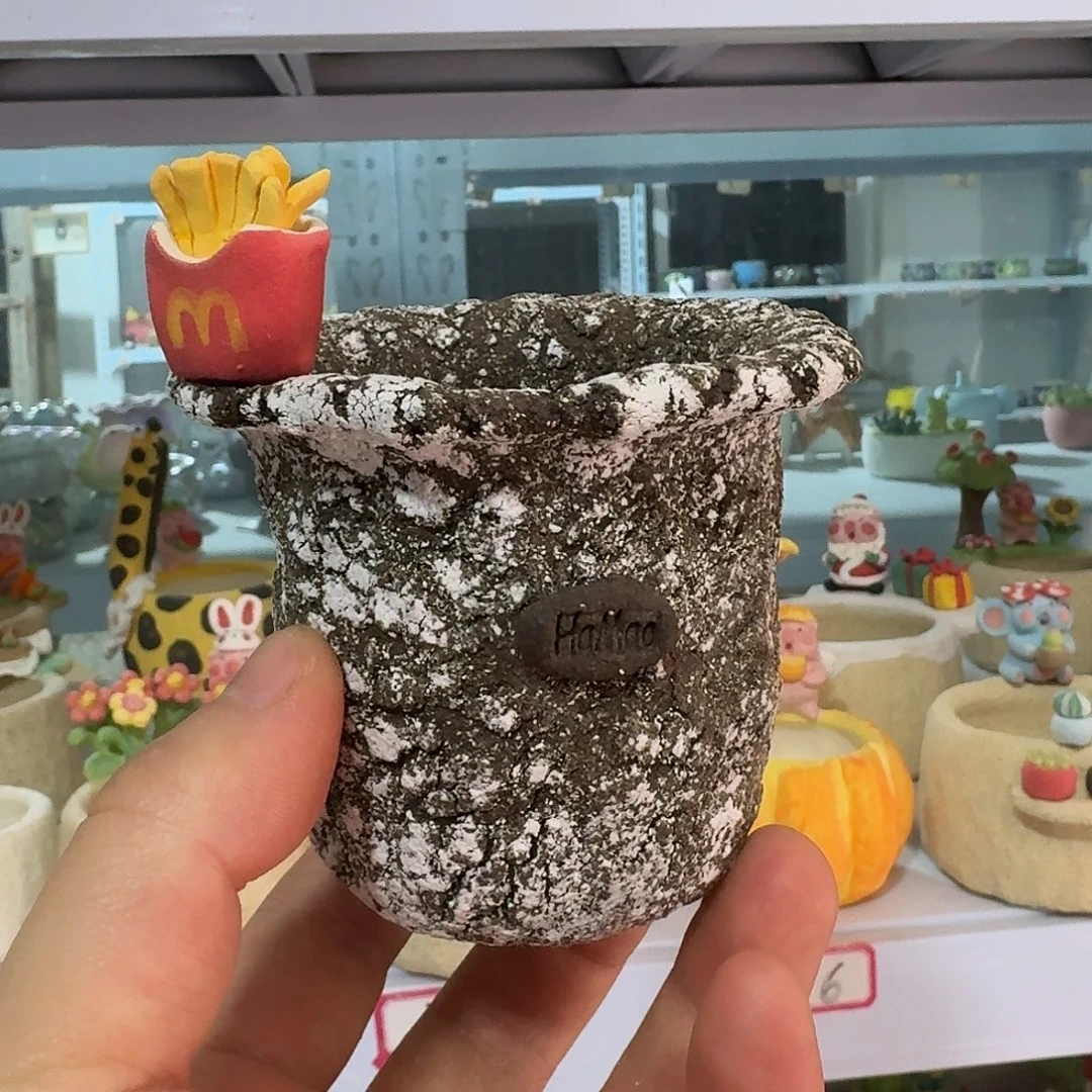 厂家直销手工花盆摆件