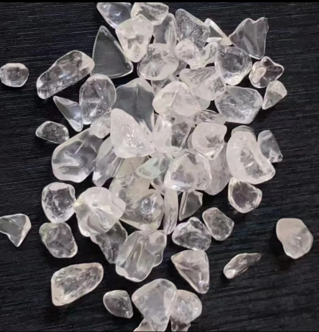 【大颗粒】天然白水晶消磁石碎石原石【7-9MM】