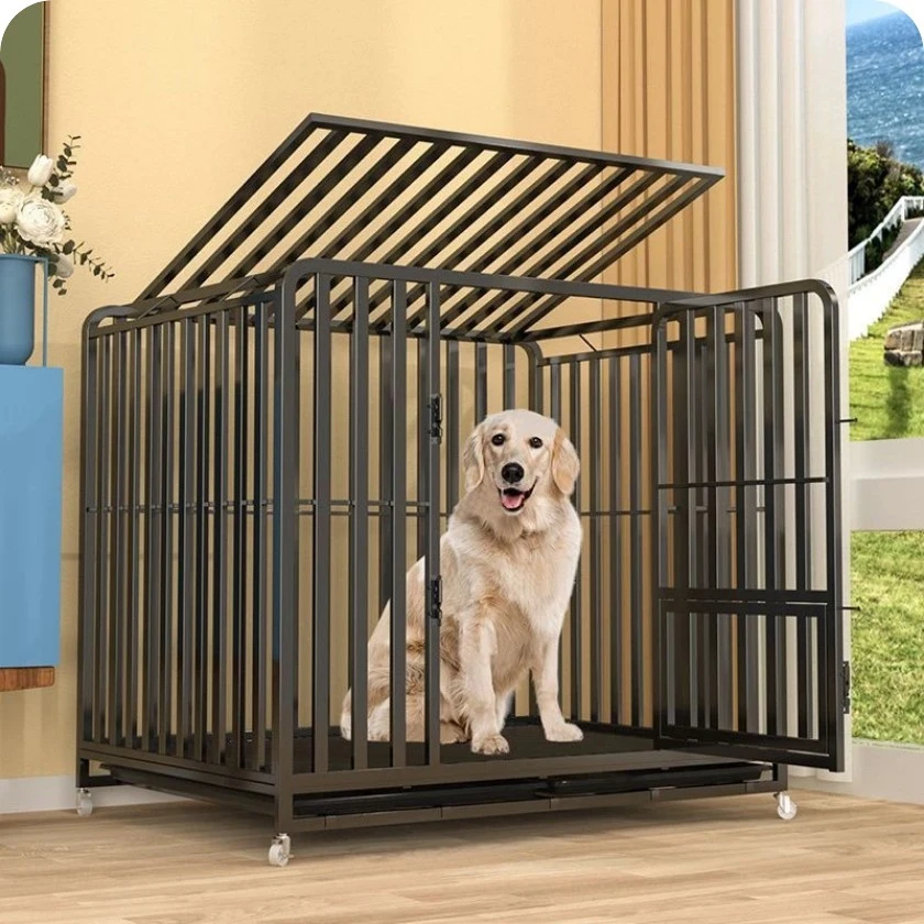 中大型犬专用带厕所狗笼适合金毛拉布拉多等室内使用