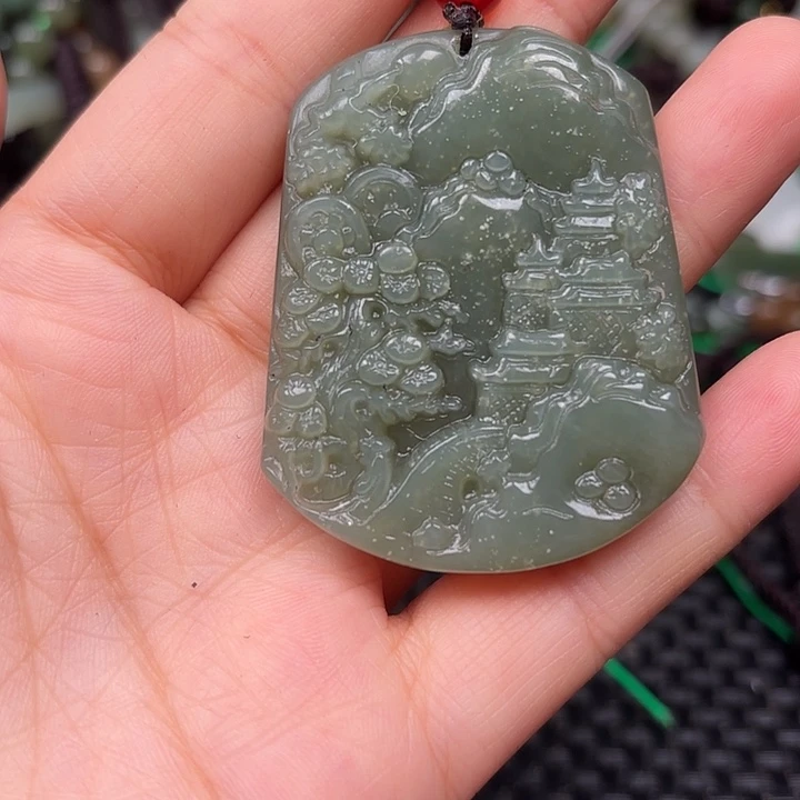 和田玉未镶嵌颈饰