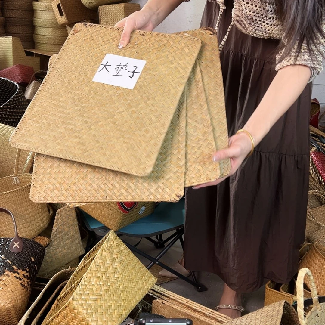 编织带草编包/草编收纳盒微瑕疵