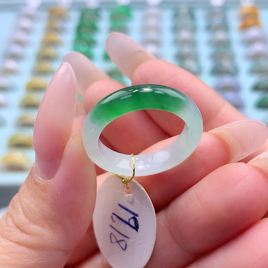 未镶嵌戒指翡翠1819圈