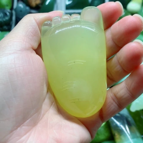 未镶嵌蛇纹石玉手把件