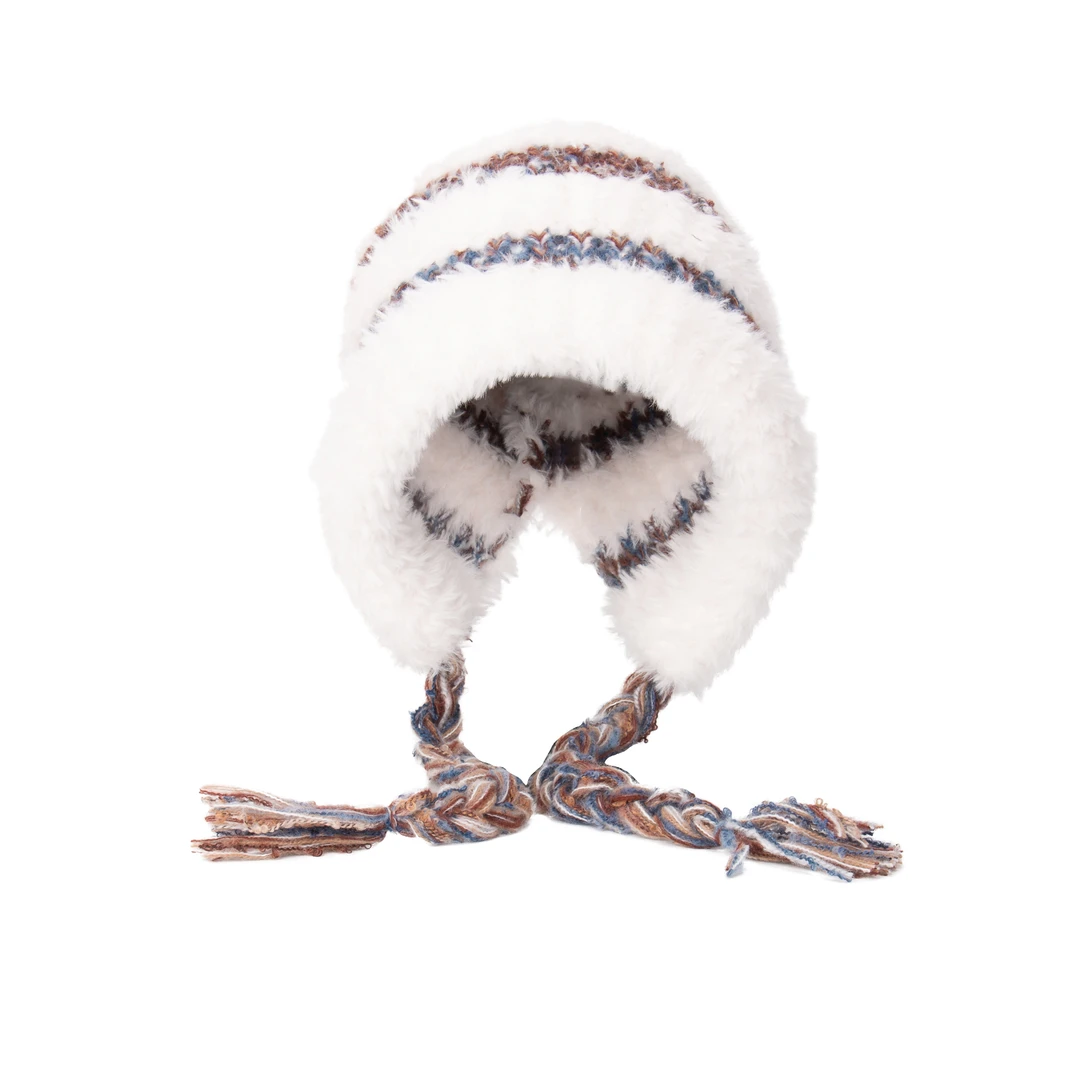 加厚滑雪女士极简风秋冬帽子手工保暖针织帽