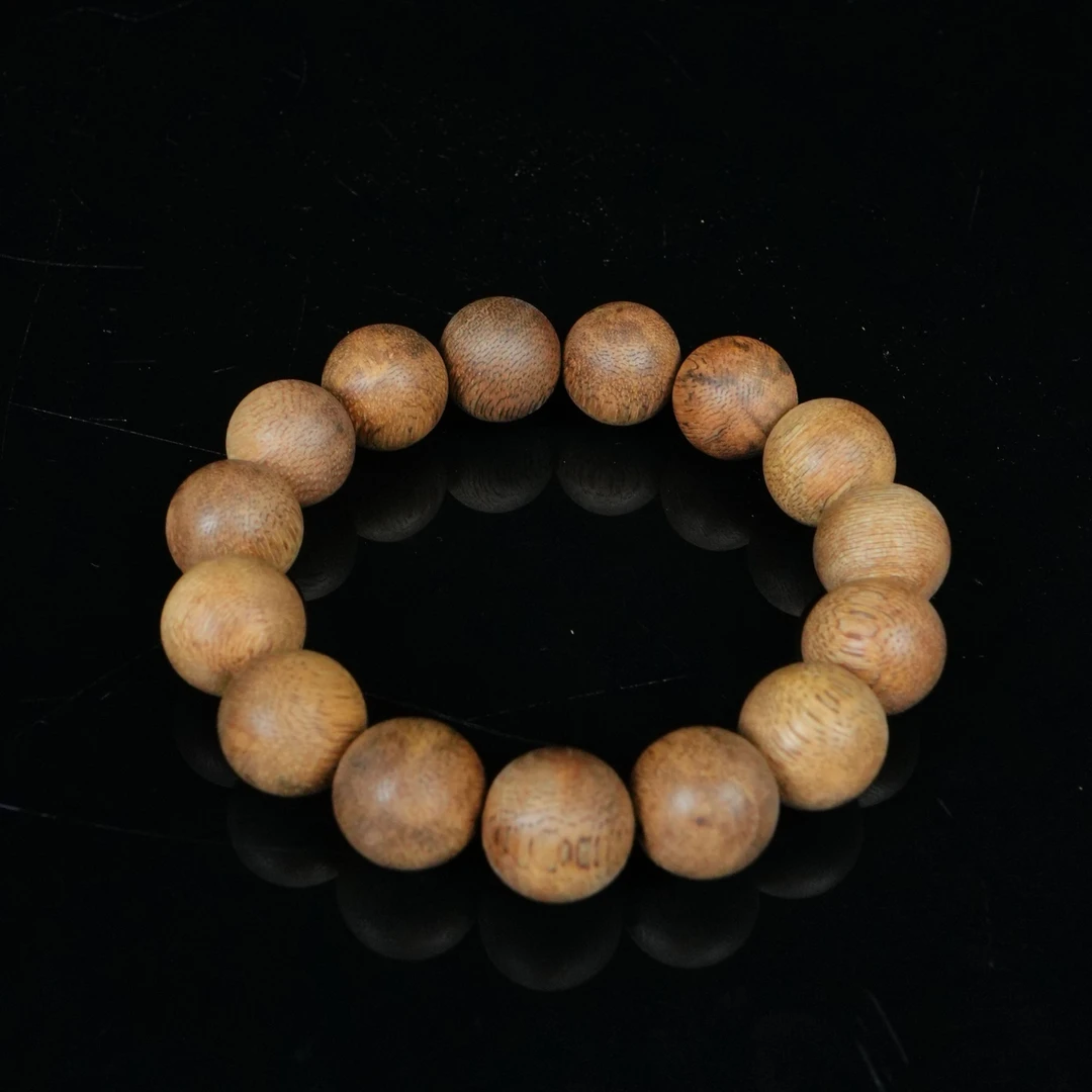 A5297 东马沉香高山粗纹8分沉手串  1.45cm 14.06g