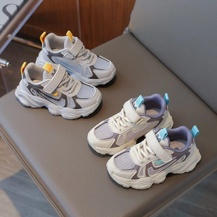 直播间扣号链间男童女童春夏秋网面运动鞋板鞋