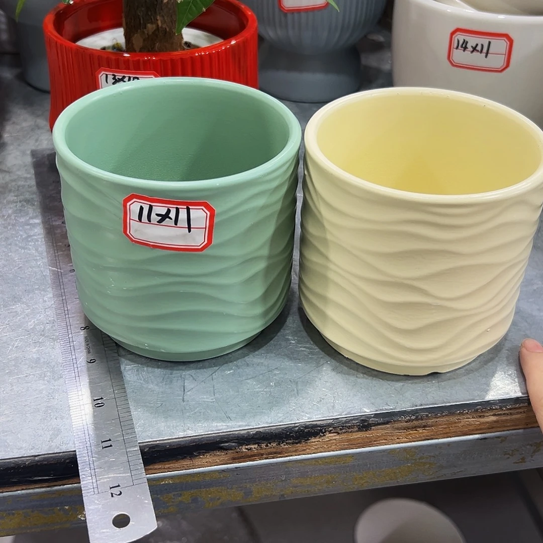外贸尾单陶瓷花盆凑10米包邮