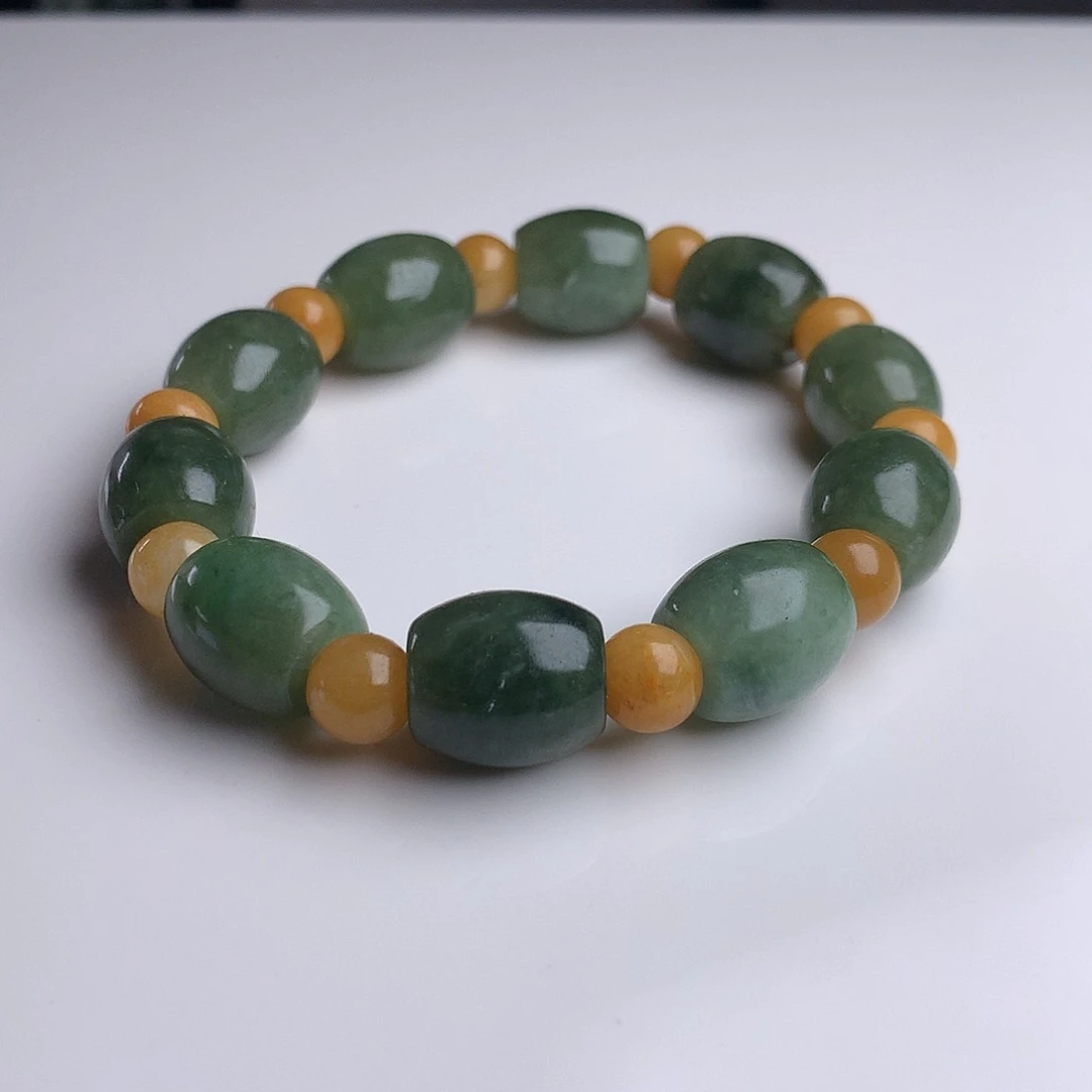 未镶嵌手串翡翠12mm！