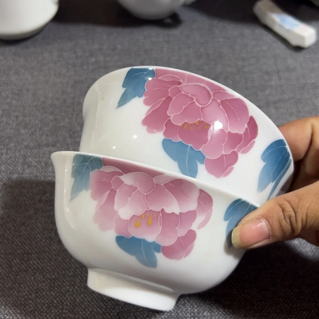 醴陵直播供货基地手绘米饭碗12厘米