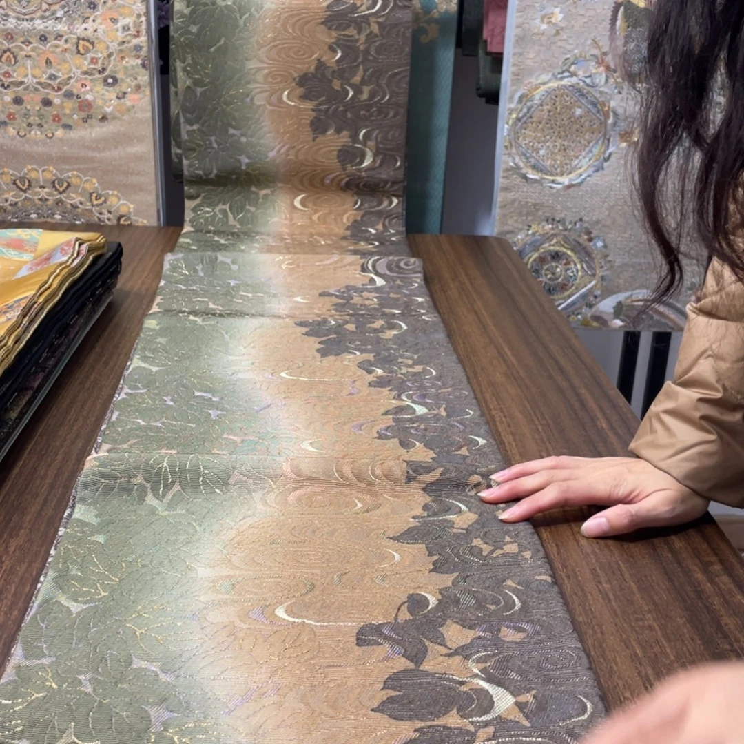 织绣唐锦西阵织带子桌旗