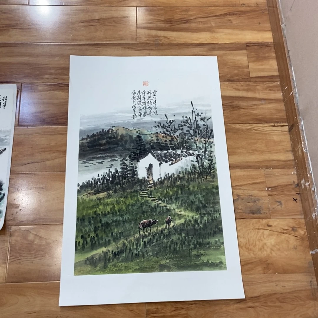 【闪购商品】国画秋***楼墨鱼精品墨鱼精品