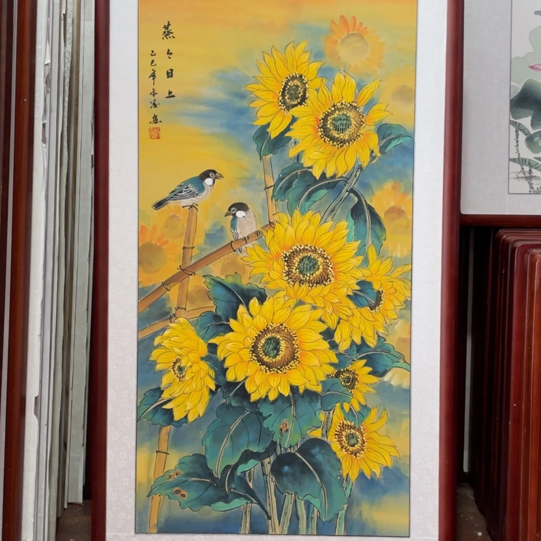 国画带框尺寸63*123厘米