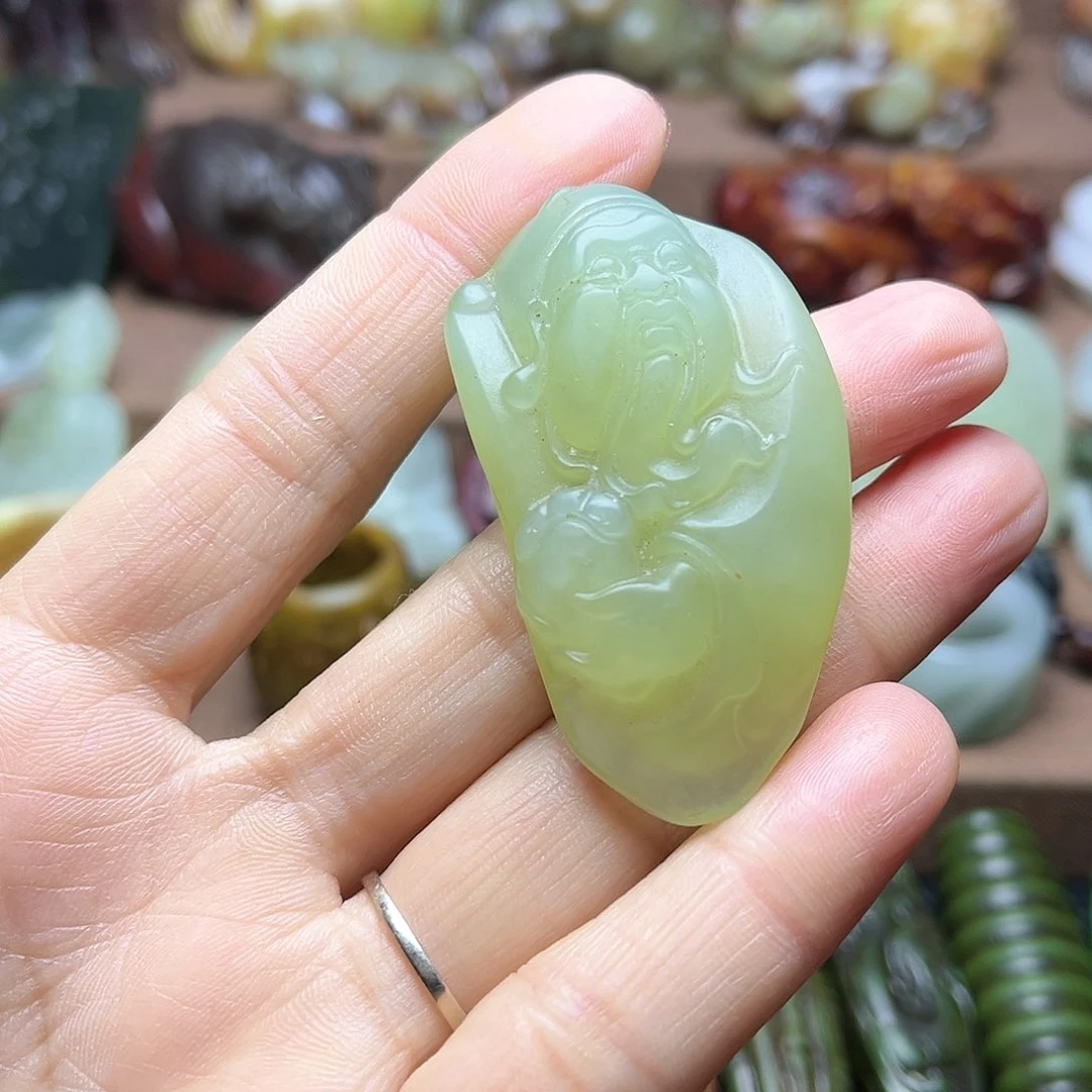 白玉菩提吊坠52。。