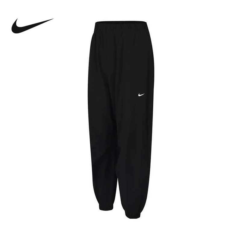 NIKE/耐克女子夏新款训练健身透气速干束脚运动长裤宽松梭织长裤