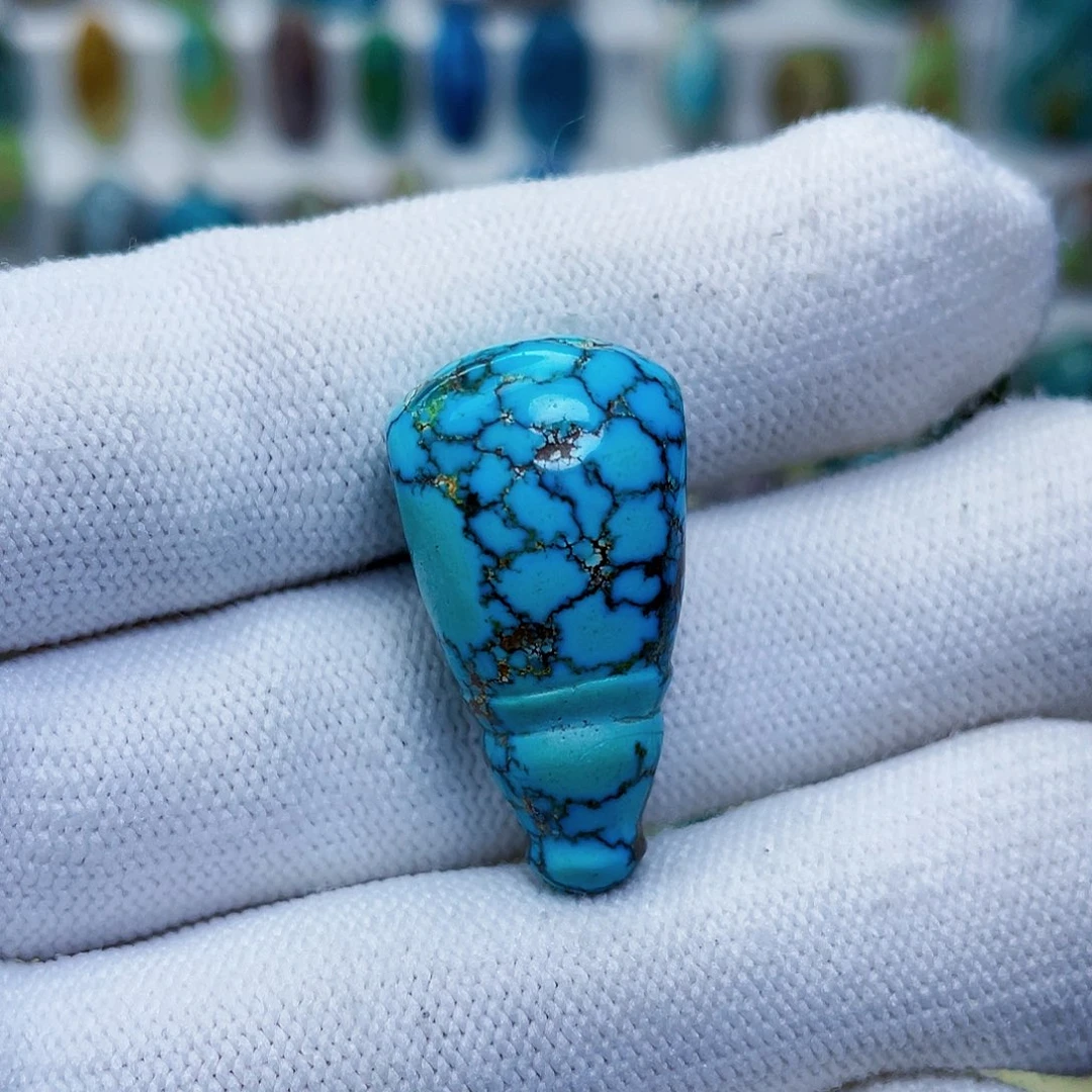 绿松石未镶嵌三通