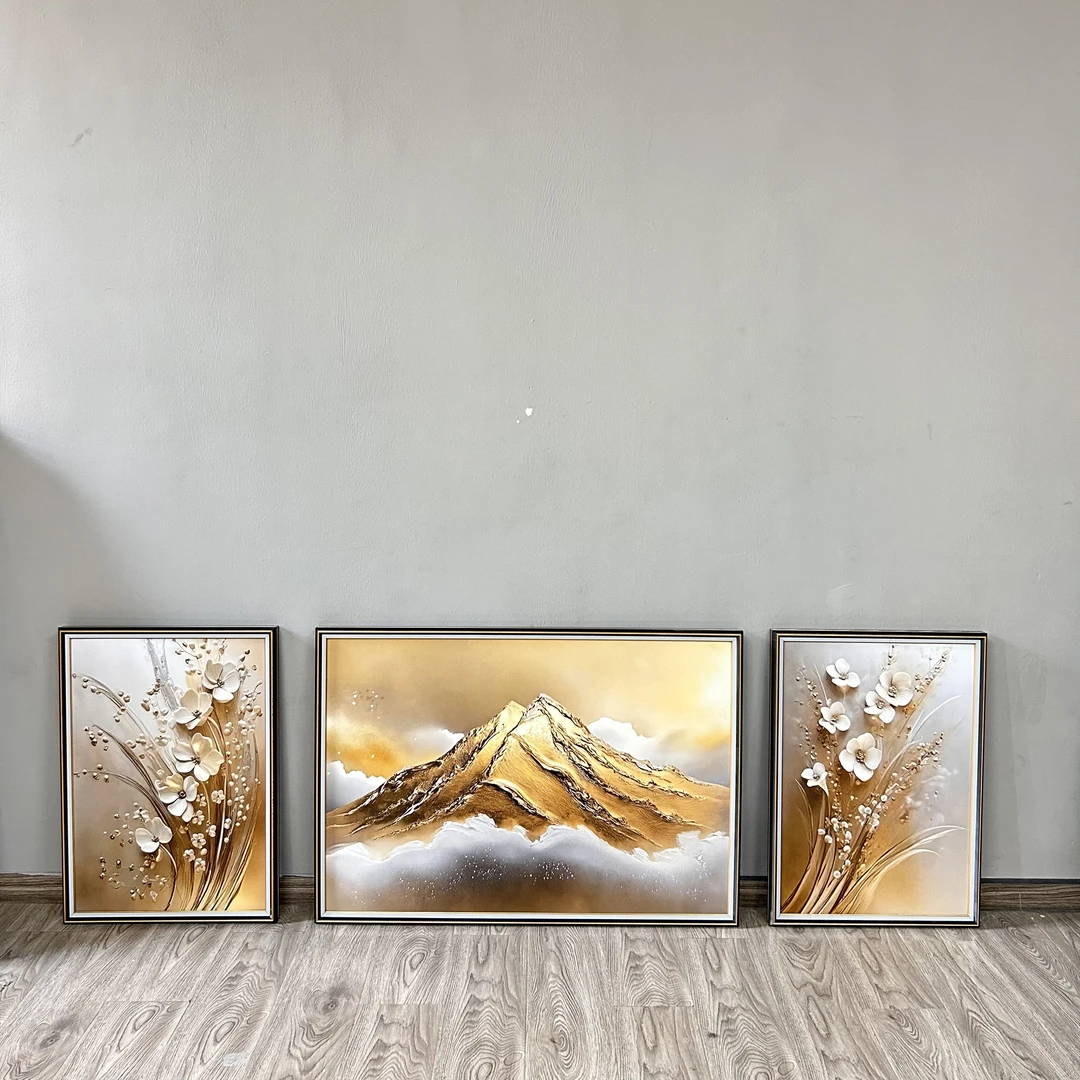 【柚居】S1现代轻奢黑白灰中古风客厅沙发玄关走廊餐厅卧室装饰画