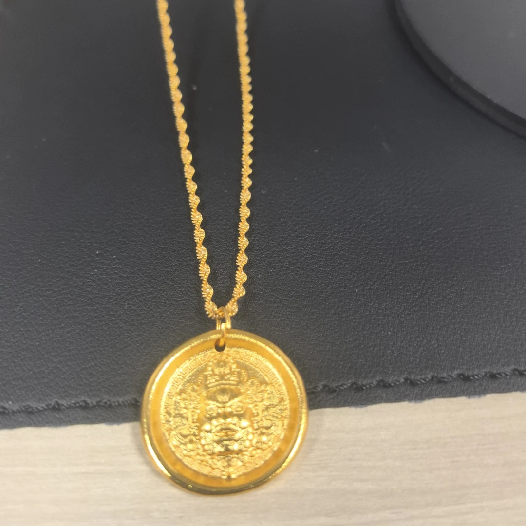 铜合金吊坠 项坠项链时尚黄财神首饰手工饰品时尚