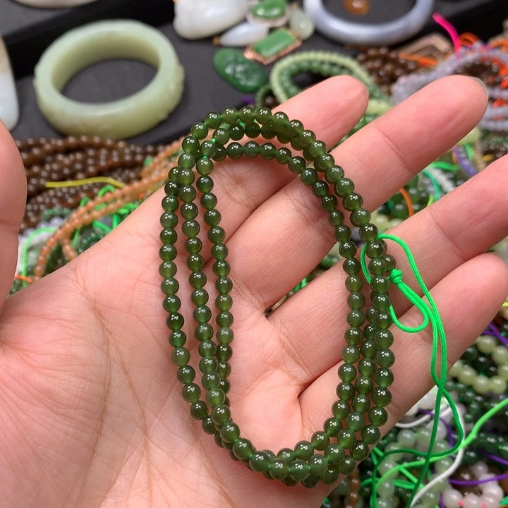 和田玉未镶嵌手链84