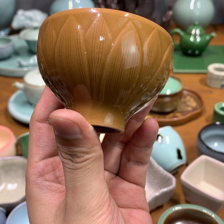 龙泉青瓷手工茶碗