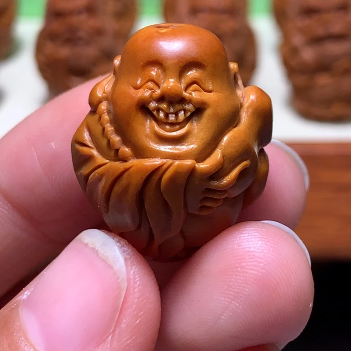 橄榄核吊坠福利单颗弥勒不退换保手工