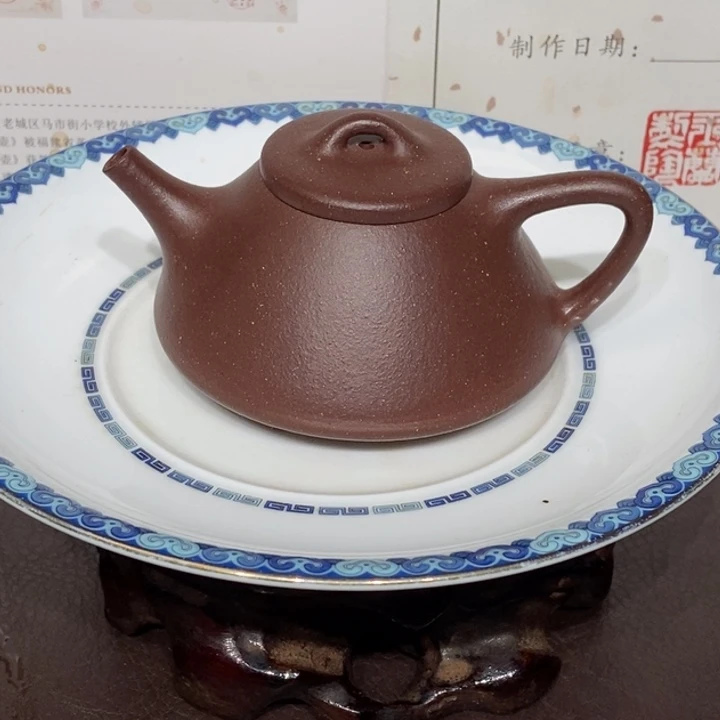 紫砂茶壶紫泥100容量宜兴紫砂