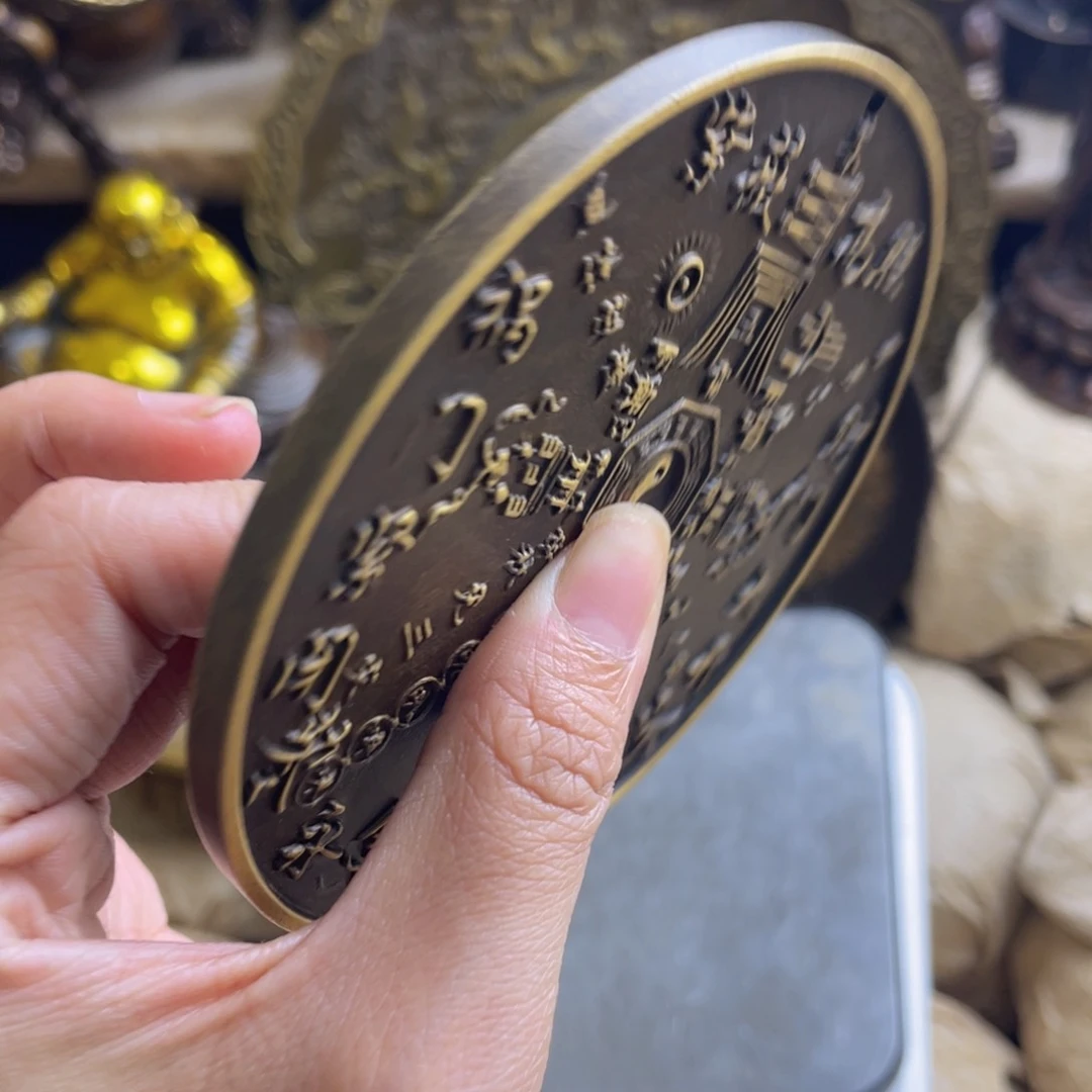 原矿风磨铜铜镜一个