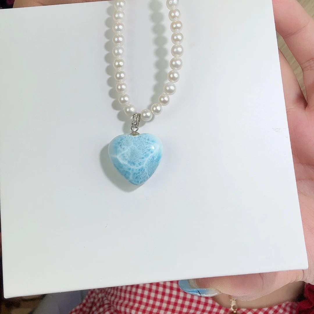 针钠钙石（海纹石）未镶嵌手链黑糖