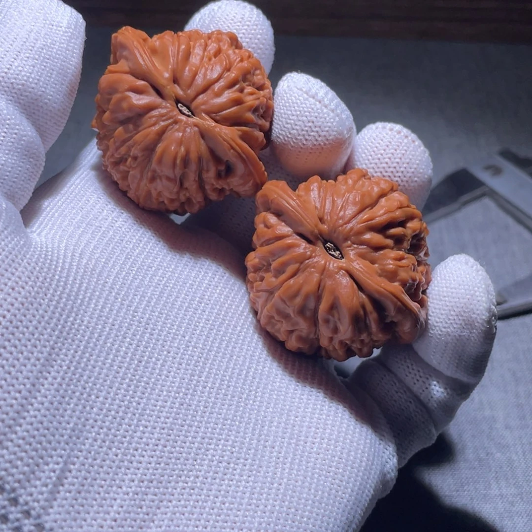 吊坠文玩核桃41.5 莲花虎头 1