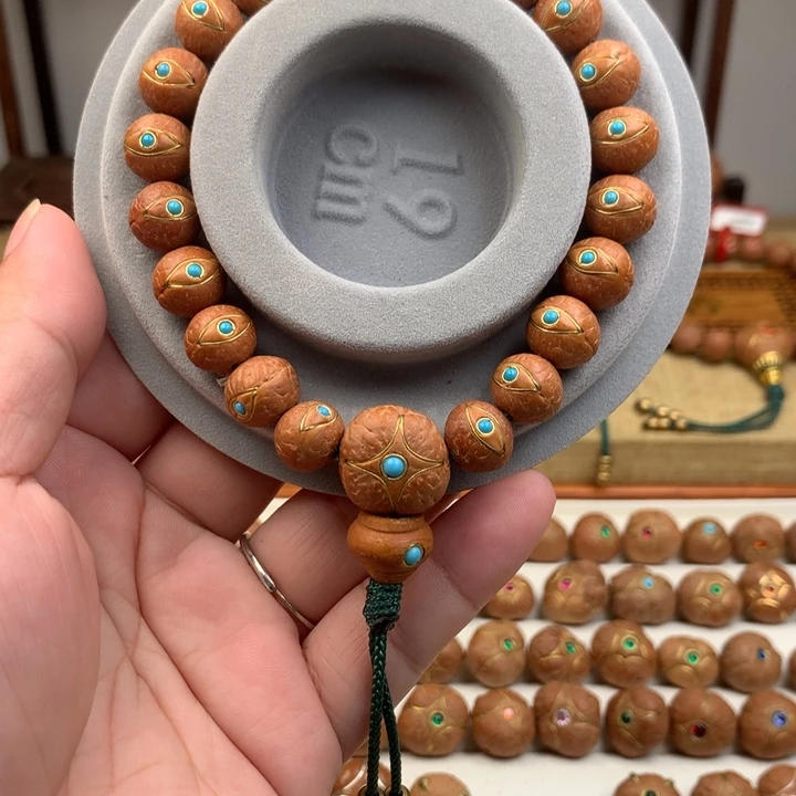 我***了凤眼菩提吊坠手串