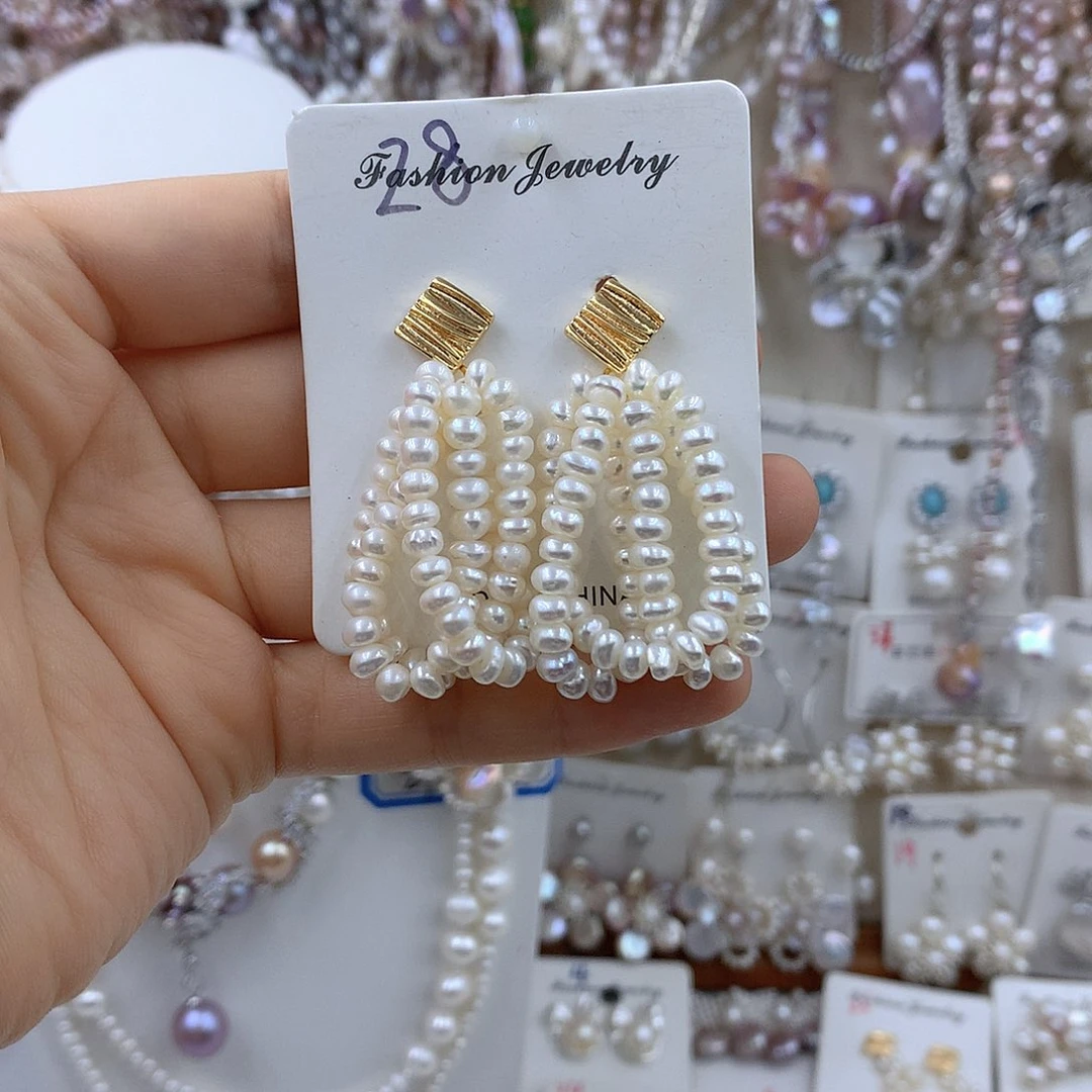 项链耳饰淡水珍珠银S925镶嵌