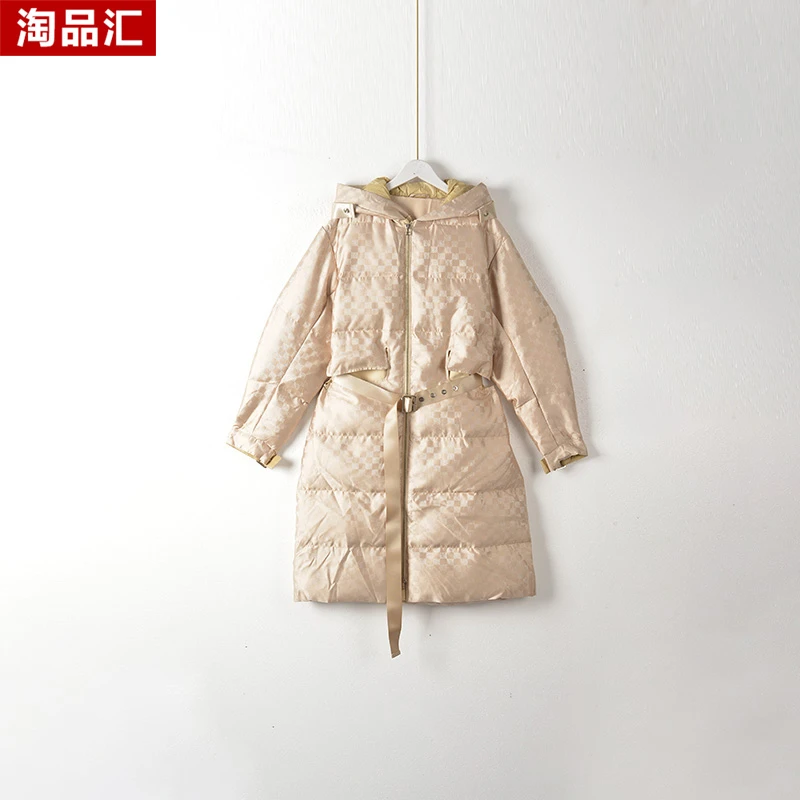 【Y专柜捡漏F40】深圳设计师女装SJd-中长款YR外套5400-驼色大四码