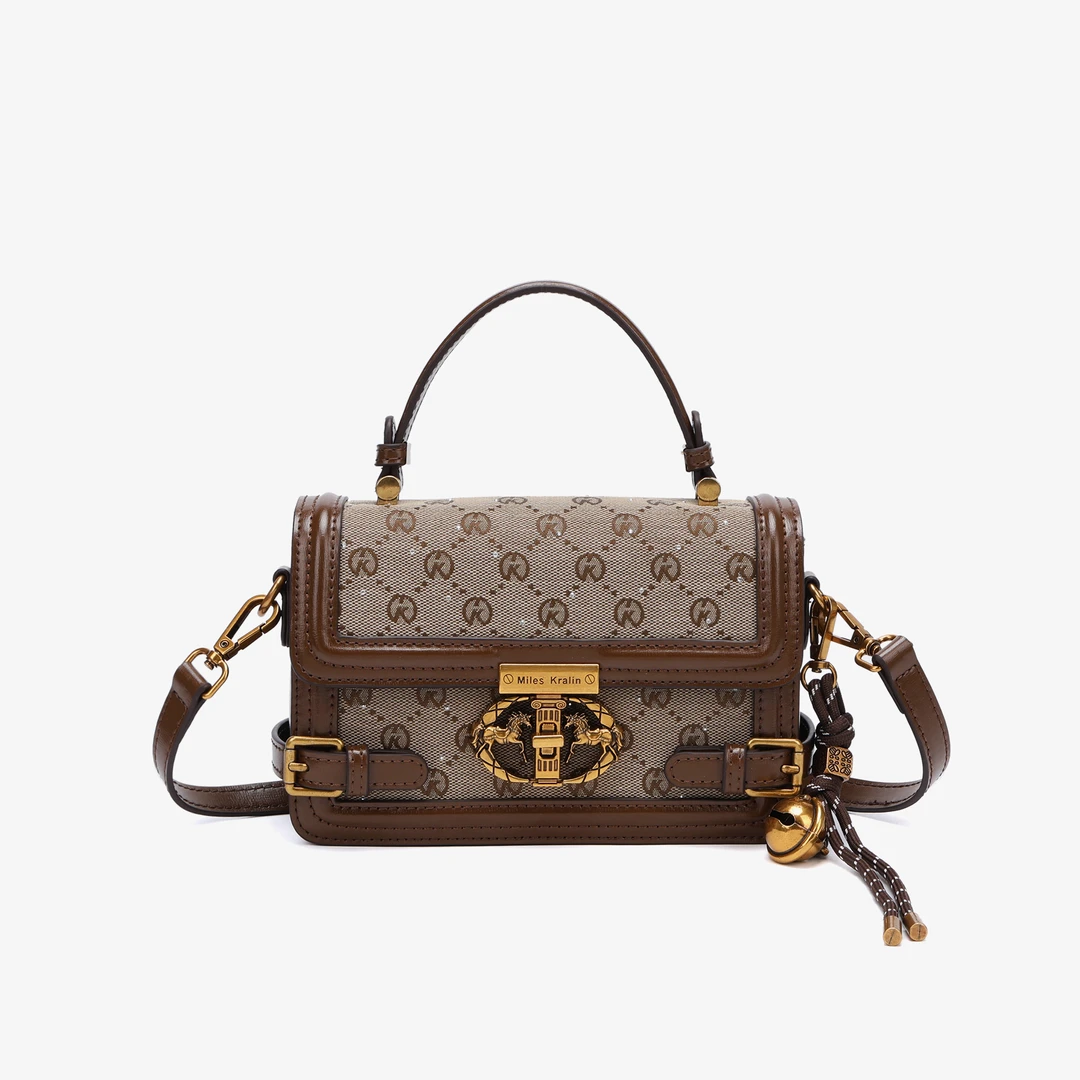 【Miles Kralin】高级感手提小方包女士单肩斜挎包送挂件