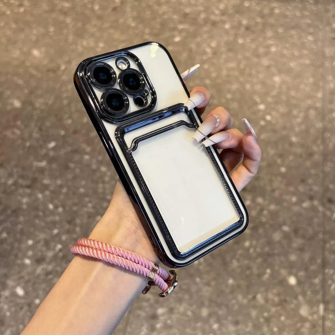 苹果16ProMax手机壳电镀带卡包16保护套适用15promax高级14plus网