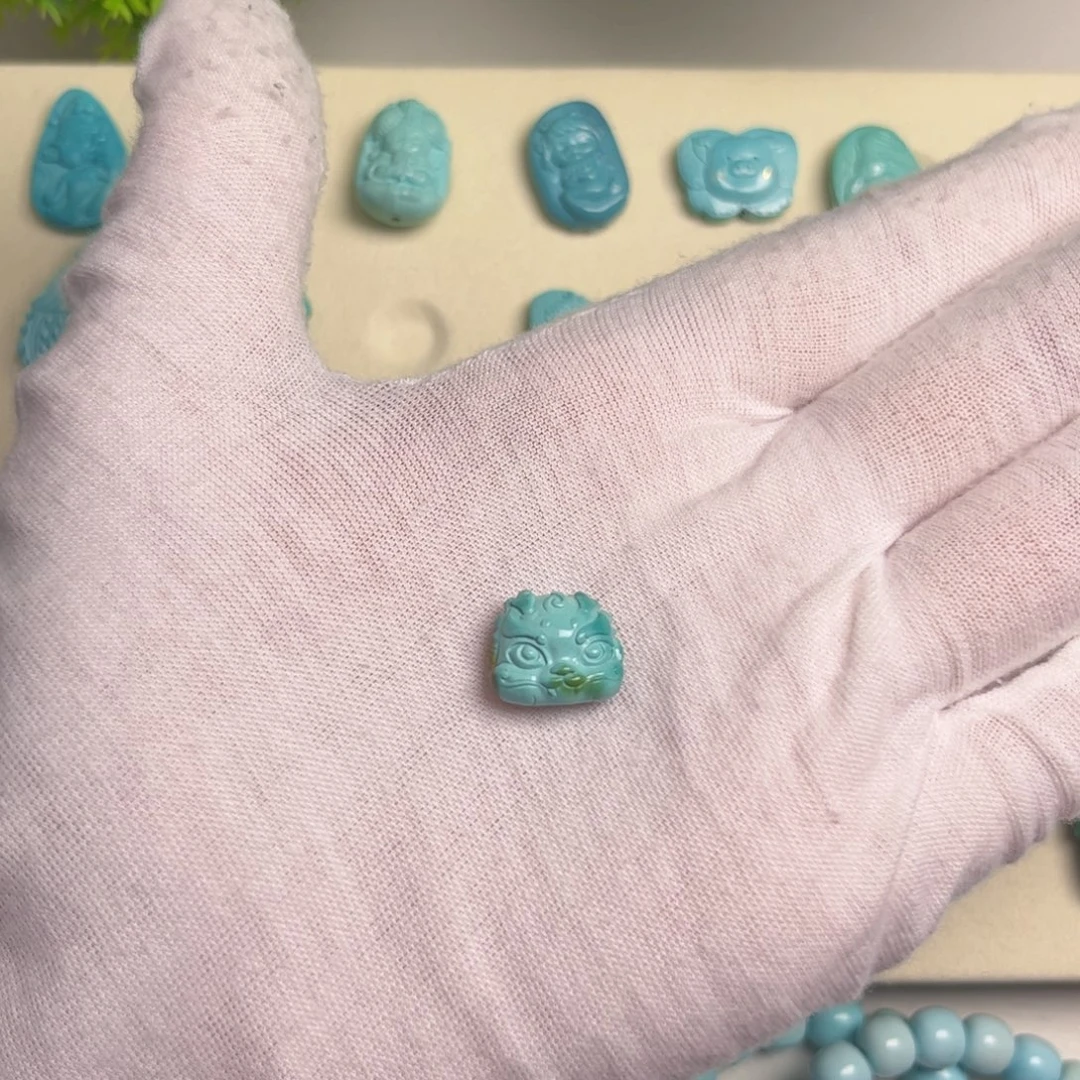绿松石合金吊坠(不含链)
