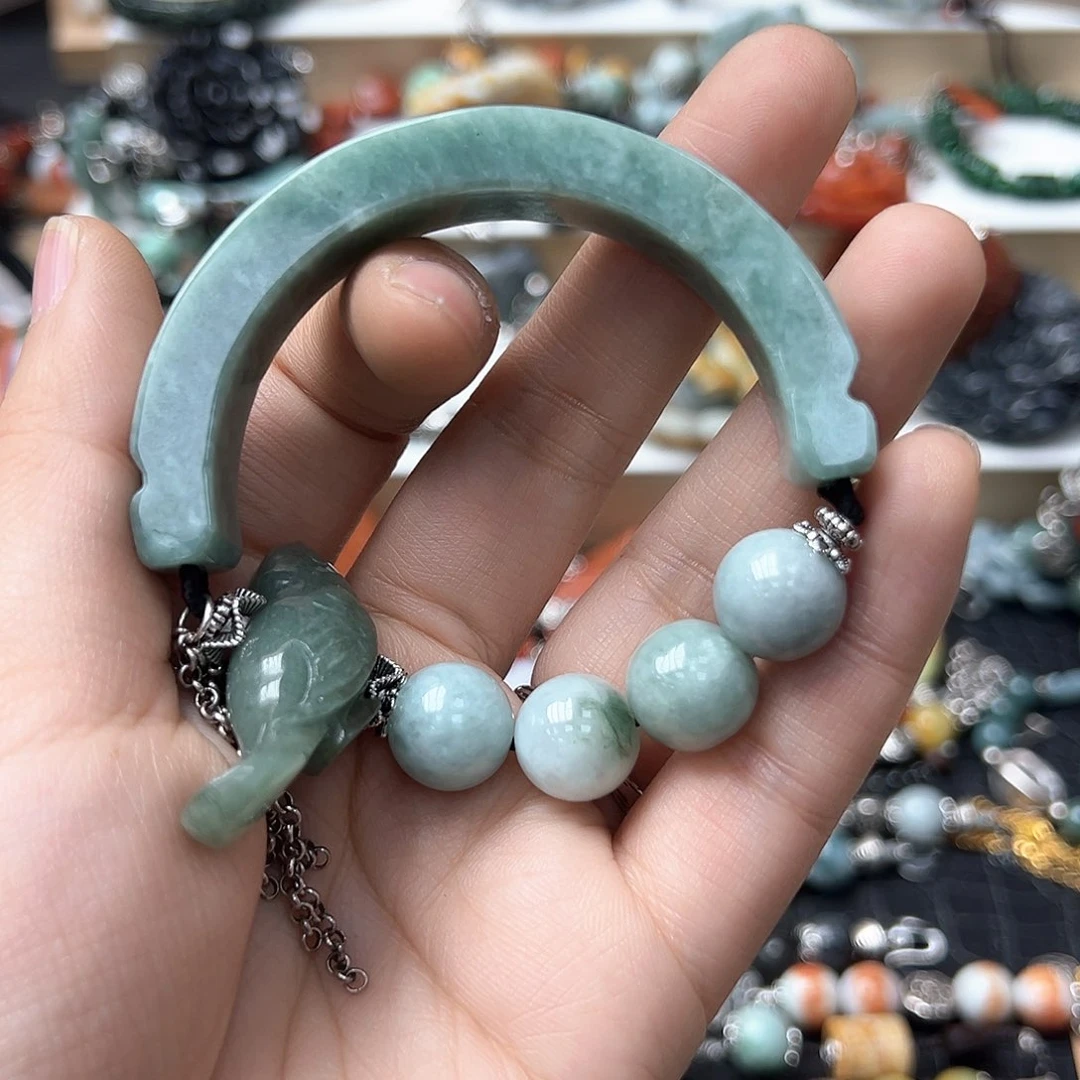 翡翠戒指未镶嵌晨****๑