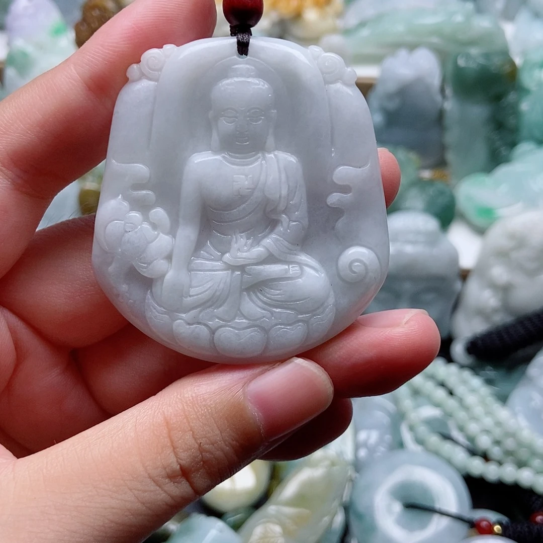 翡翠未镶嵌吊坠(不含链)1