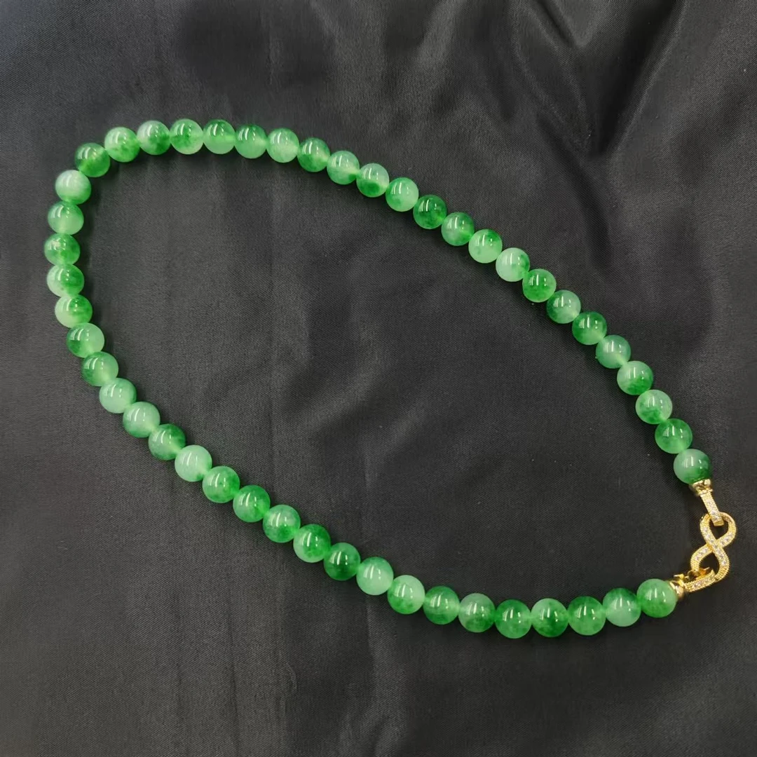 晴绿飘花项链  X624