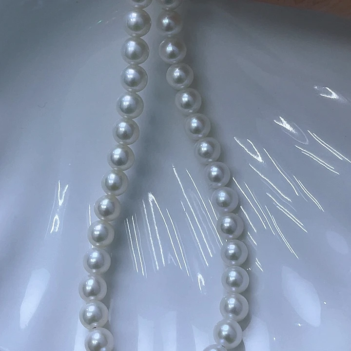 淡水珍珠银S925镶嵌颈饰