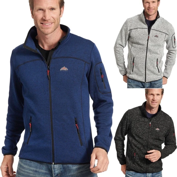 外贸男士大码长袖加绒加厚立领外套秋冬休闲夹克保暖上衣1969