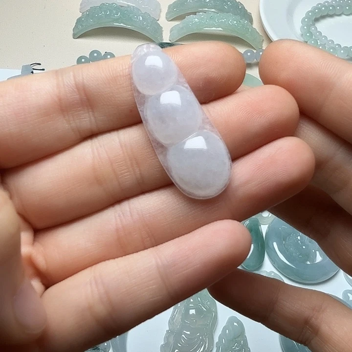 未镶嵌挂件翡翠天然缅甸翡翠Ａ货豆子