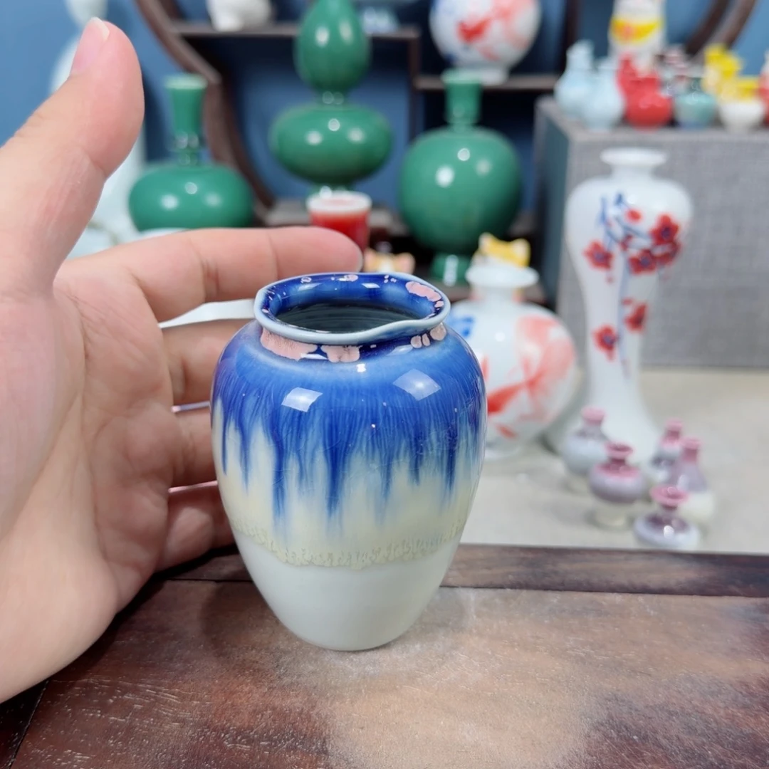 陶瓷手工小花器摆件