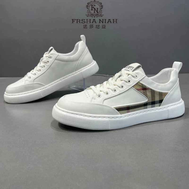法莎尼亚潮牌休闲鞋厚底男士春季潮落百搭时尚轻便低帮休闲板鞋
