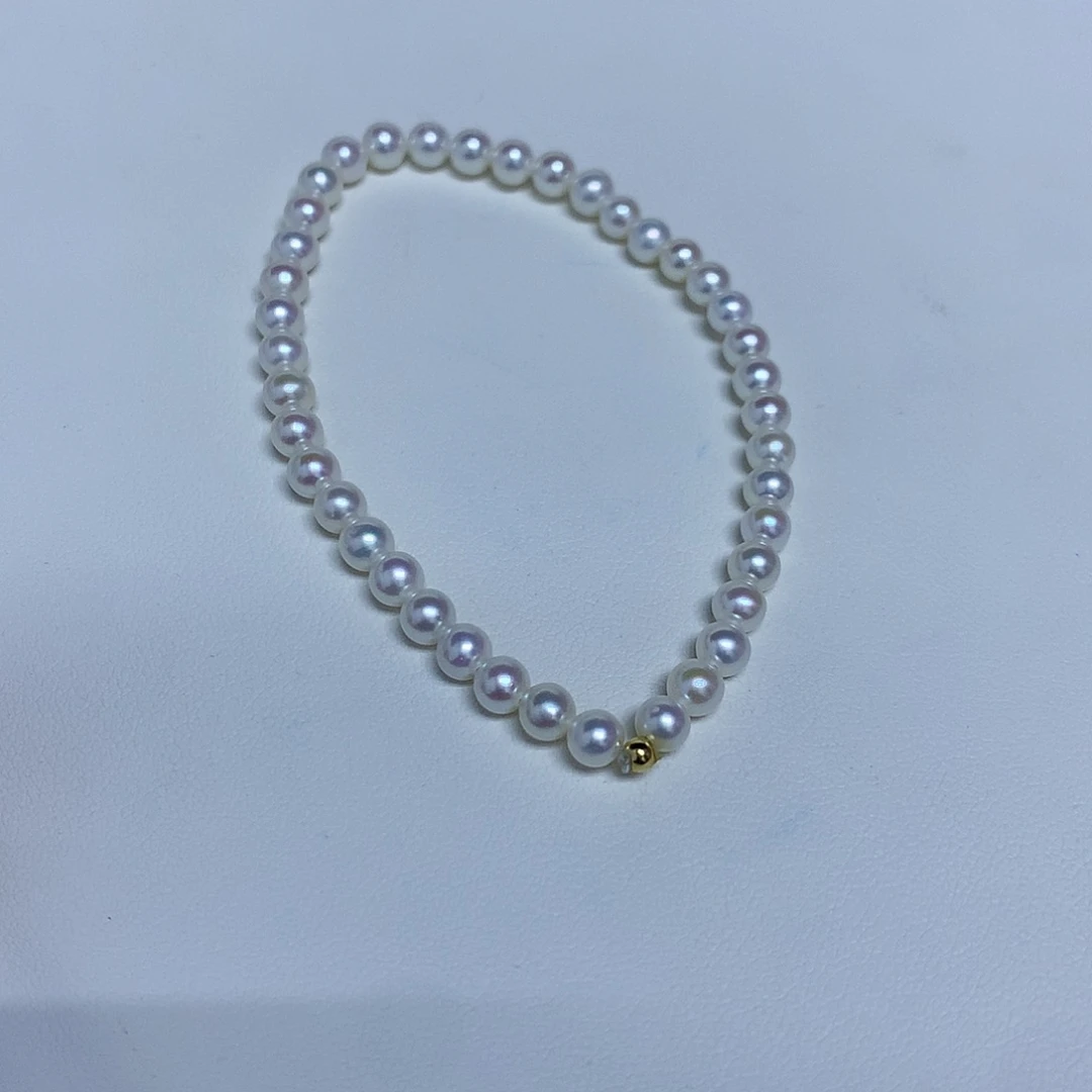 手链18K金镶嵌淡水珍珠