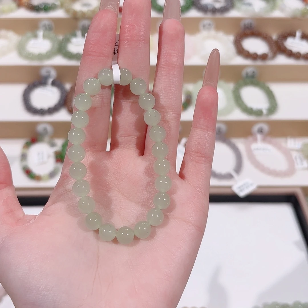 太***紫和田玉未镶嵌手串l