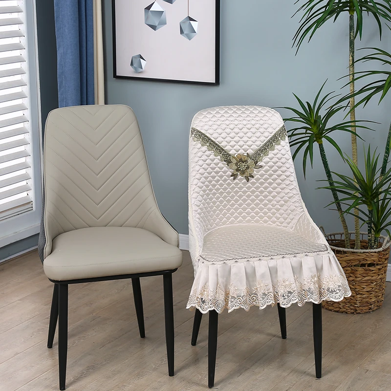 轻奢小扶手四季通用椅子套家用椅子坐垫餐椅餐桌椅套异形一体椅套