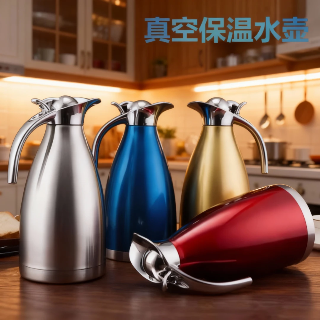 不锈钢真空保温水壶大容量热水壶暖瓶家用水壶酒店饭店用茶壶双层
