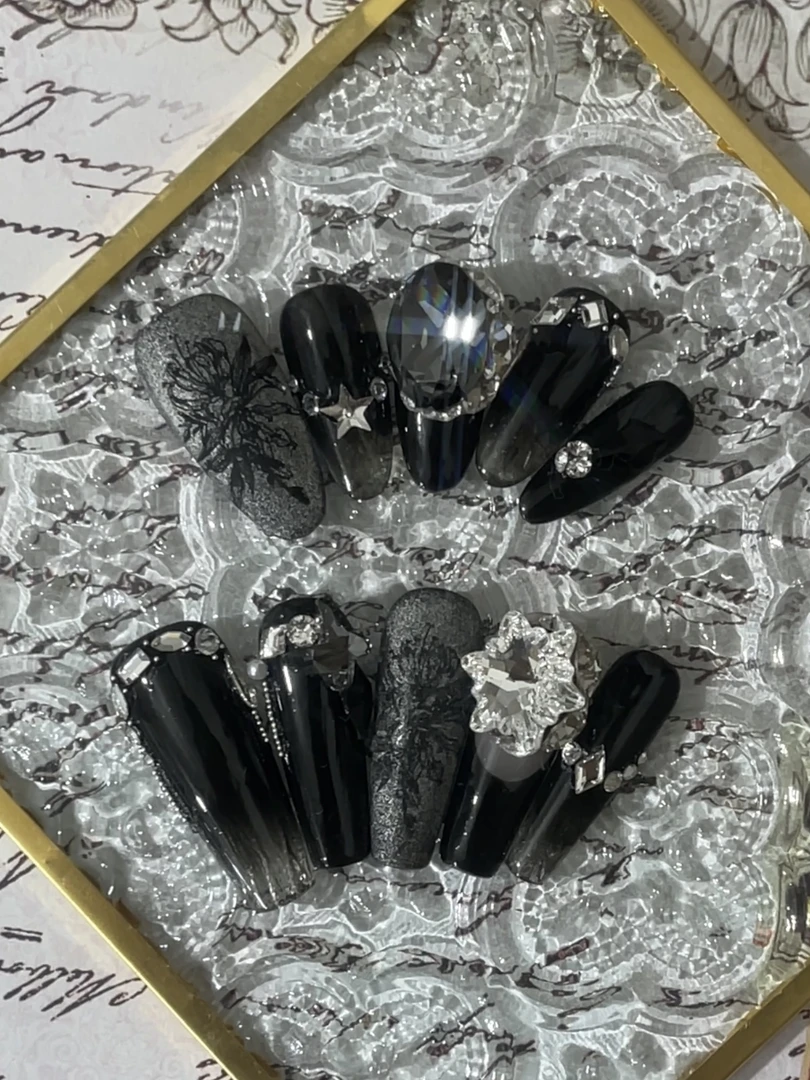 【暗夜水晶】施华洛华子高级可拆卸式穿戴甲