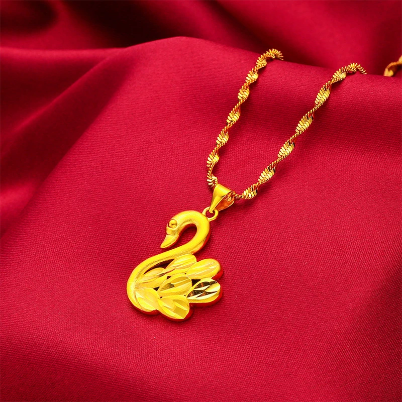 铜合金项链 优天鹅项链浪漫礼物送女友民族风气质高级0210