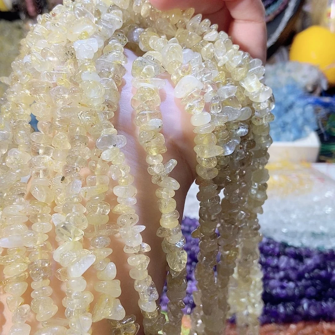 未镶嵌珠宝半成品水晶金发晶